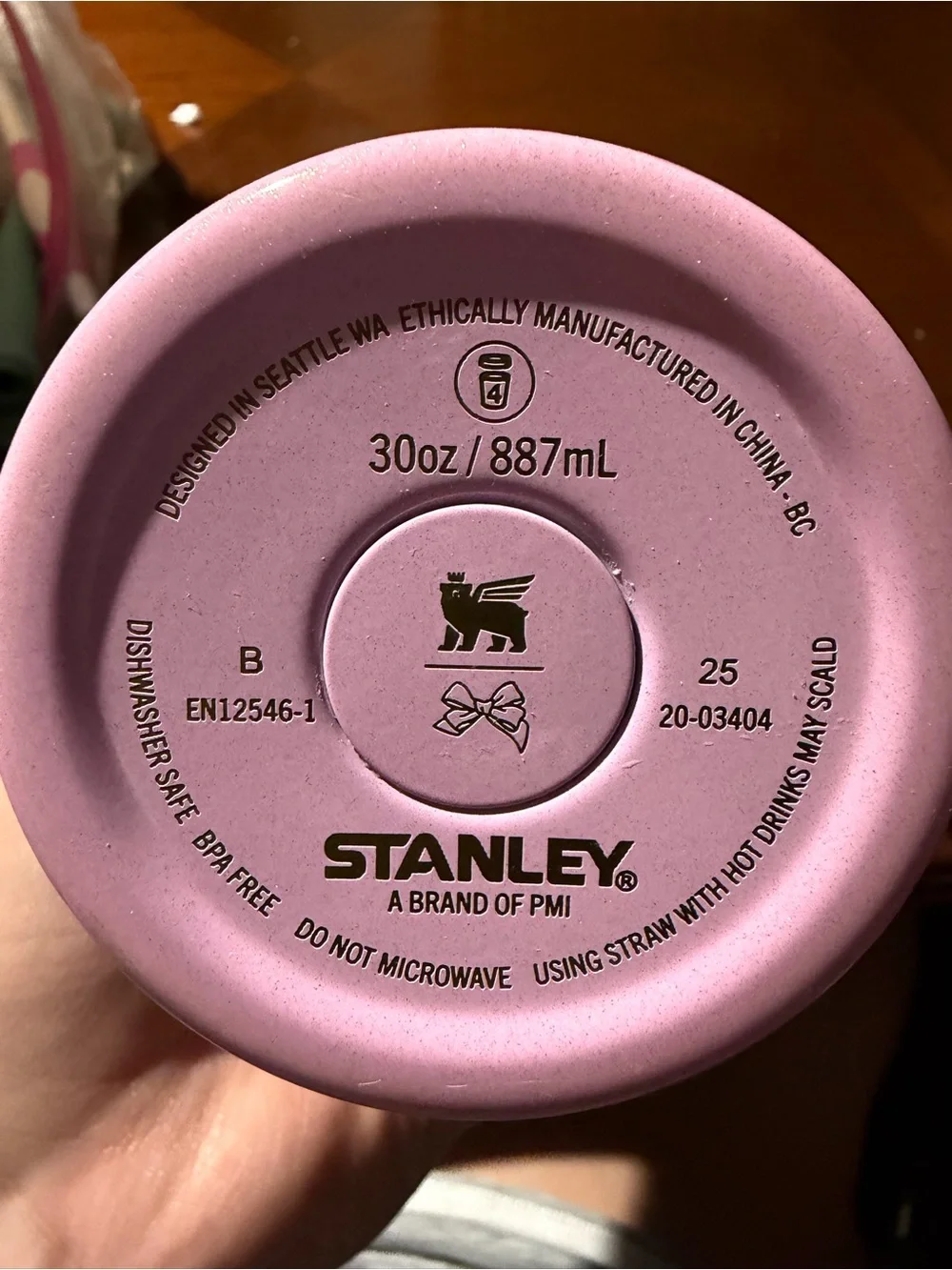 Stanley Pink Floral Travel Tumbler with Handle and Straw - Picture 2 of 4